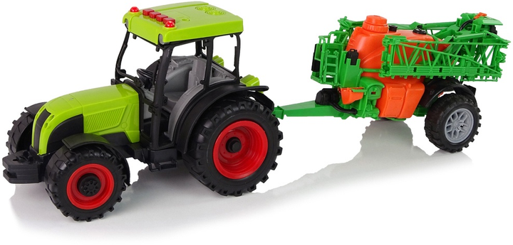 Іграшка LEAN Toys Трактор на батарейках з обприскувачем і музикою Зелений 12116 (5904665998571) - зображення 3