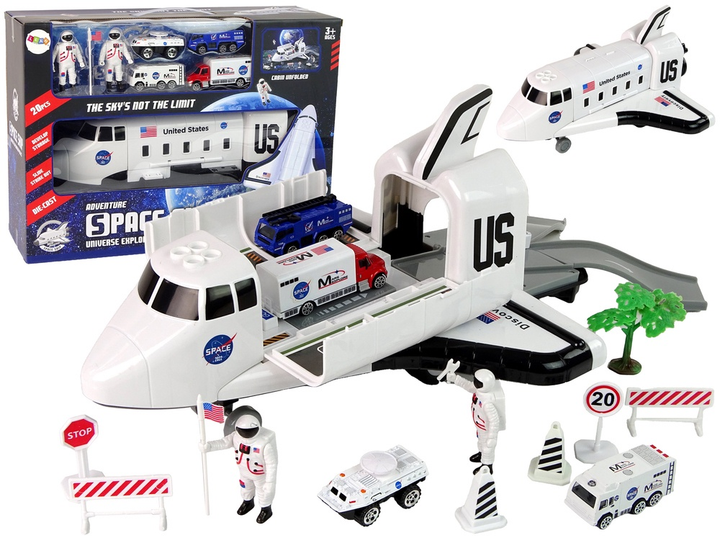 Набір LEAN Toys Космічний корабель з транспортними засобами та аксесуарами 13288 (5905323214903) - зображення 2