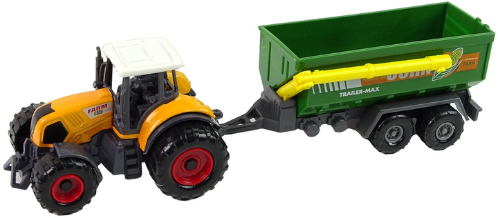 Zestaw maszyn rolniczych LEAN Toys Traktory z przyczepami 2 szt + Kombajn 14832 (5905515352970) - obraz 6
