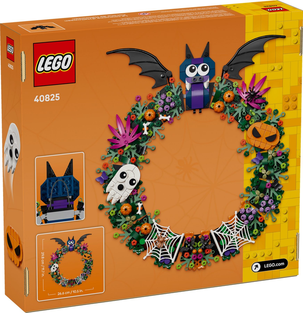 Zestaw klocków LEGO Wieniec na Halloween 617 elementów (40825) - obraz 1