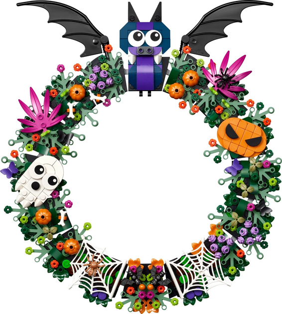 Zestaw klocków LEGO Wieniec na Halloween 617 elementów (40825) - obraz 3