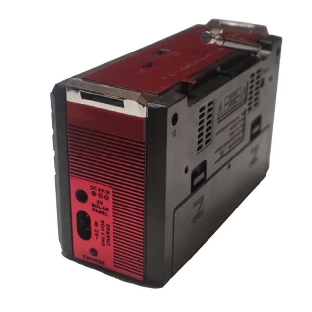 Радіоприймач Golon RX-381 з вбудованим акумулятором, зчитувач MP3-TF/USB, LED ліхтар Red - Фото 4 Радіоприймач Golon RX-381 з вбудованим акумулятором, зчитувач MP3-TF/USB, LED ліхтар Red - изображение 4