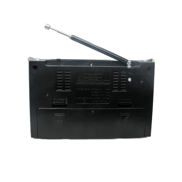 Радіоприймач Golon RX-381 з вбудованим акумулятором, зчитувач MP3-TF/USB, LED ліхтар Black - изображение 6