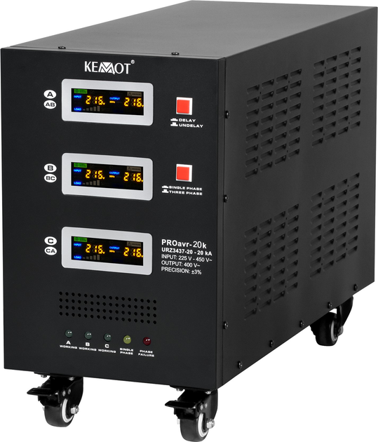 Stabilizator napięcia Kemot PROavr-20k 20000VA 3% (5901890114240) - obraz 1