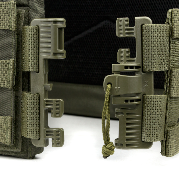 Плитоноска Dozen Modular Plate Carrier — L2 "Olive" (під бронеплити 25 * 30 см) - изображение 4