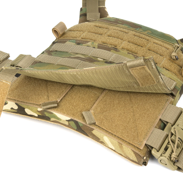 Плитоноска Dozen Modular Plate Carrier — L2 "Multicam" (під бронеплити 25 * 30 см) - изображение 3
