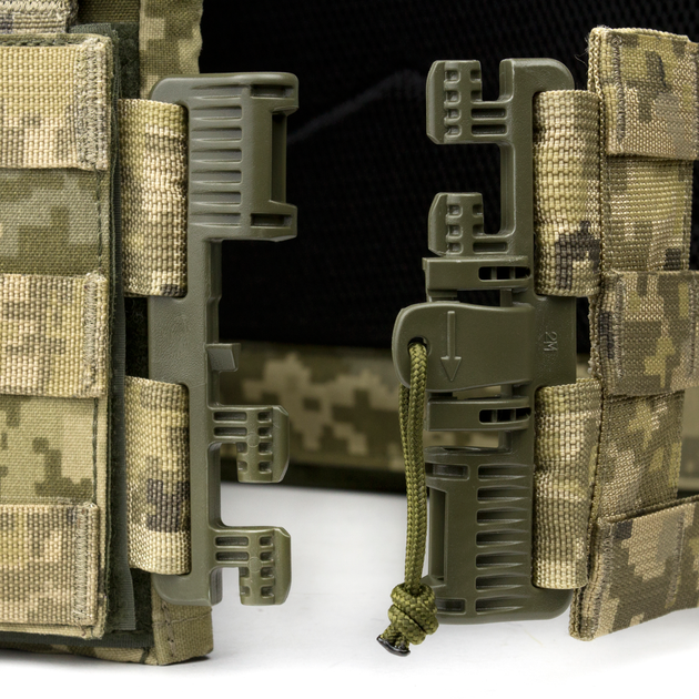 Плитоноска Dozen Modular Plate Carrier Fastex - L3 "Pixel MM14" (під бронеплити 25 * 30 см) - изображение 4