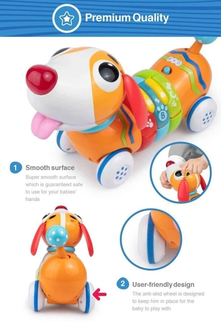 Zabawka interaktywna Smily Play Winfun Burek Hau Hau (4895038511422) - obraz 4