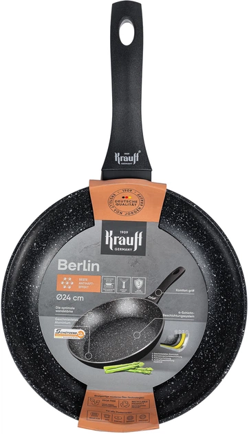 Сковорода Krauff Berlin алюминиевая с антипригарным покрытием 24