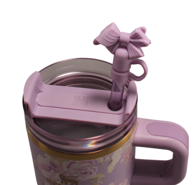 Термос термокружка Stanley Quencher H2.0 Tumbler из нержавеющей стали 0,59 л Happy Thoughts KT6007865 - изображение 5
