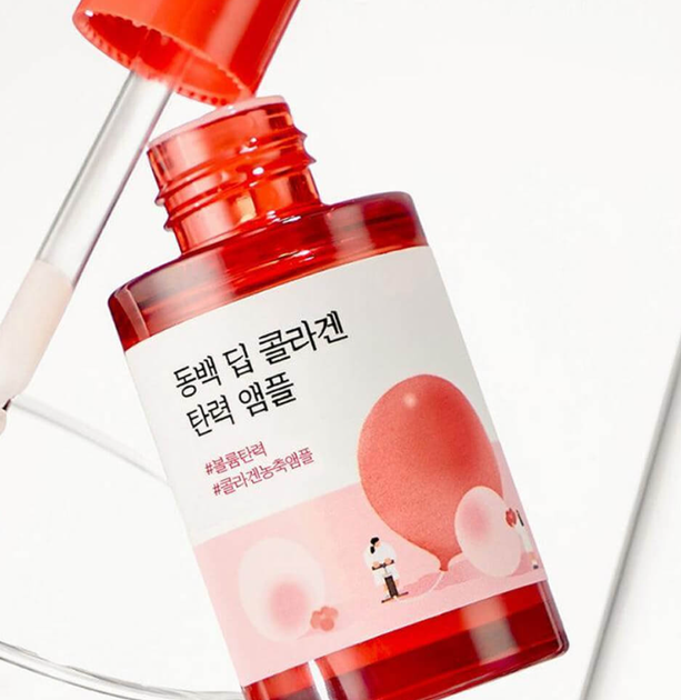 Укрепляющая коллагеновая ампула с камелией Round Lab Camellia Deep Collagen Firming Ampoule 30ml - Фото 5 Укрепляющая коллагеновая ампула с камелией Round Lab Camellia Deep Collagen Firming Ampoule 30ml - изображение 5