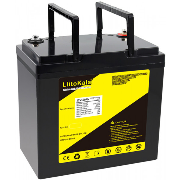 Аккумуляторная батарея LiitoKala 12V120Ah LiFePO4 120 А/час 12В - изображение 3