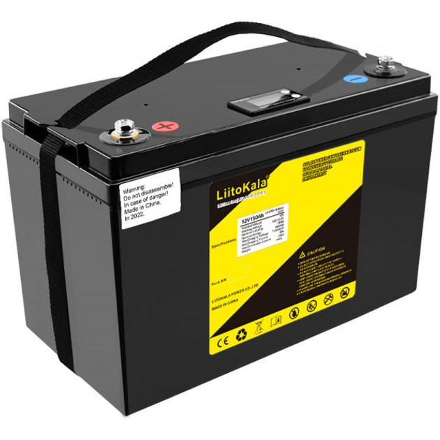 Аккумуляторная батарея LiitoKala 12V150Ah(4S2P) LiFePO4LCD 150 А/час 12В с LCD дисплеем - изображение 4