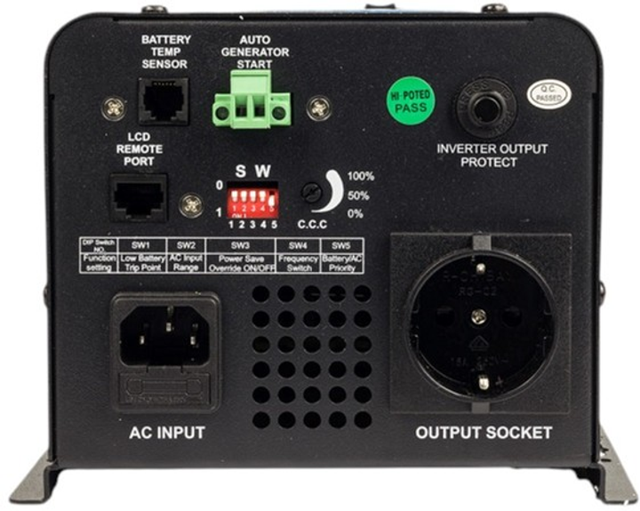 UPS Volt Polska Power Sinus 1500 12/230V 1500W/4500VA (5904100450008) - obraz 3