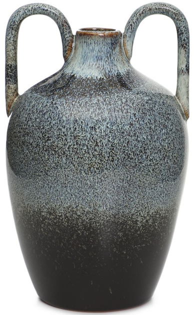 Wazon Homla LAVE ceramiczny z uszami granatowy 12x12x20 cm (5904183885339) - obraz 2