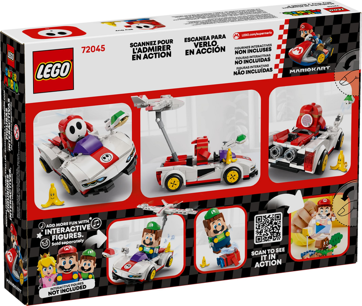 Конструктор LEGO Super Mario Mario Kart Shy Guy та P-Wing 249 елементів (72045) - зображення 14