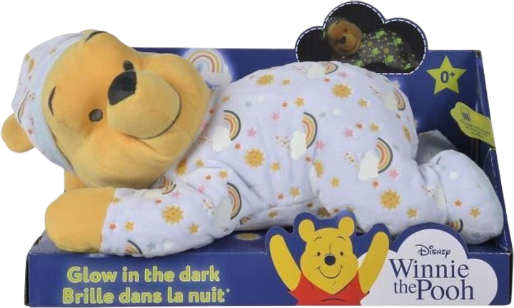 Плюшева іграшка Disney Winnie the Pooh Glow in the Dark з комбінезоном (5400868011807) - зображення 1