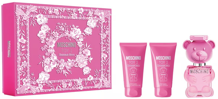Набір для жінок Moschino Toy 2 Bubble Gum Туалетна вода 50 мл + Гель для душу 50 мл + Лосьйон для тіла 50 мл (8011003900169) - зображення 1