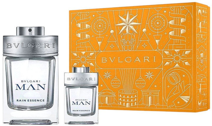 Набір для чоловіків Bvlgari Man Rain Essence Парфумована вода 100 мл + Мініатюра Парфумована вода 15 мл (783320423451) - зображення 1