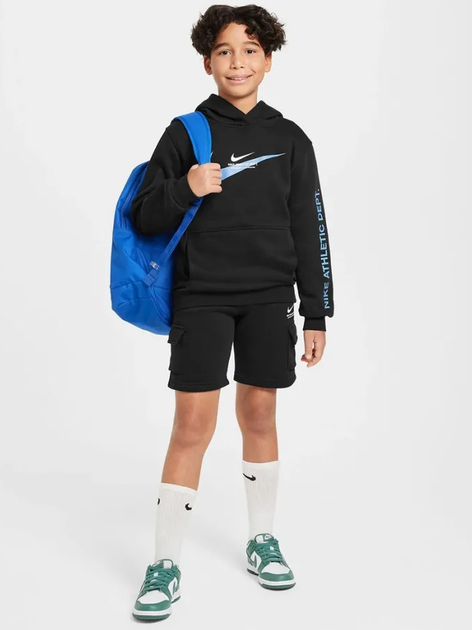 Підліткове худі для хлопчика Nike B NSW SI FLC Hoodie BB HV6965-010 158-170 XL Чорне (197861856041) - зображення 3