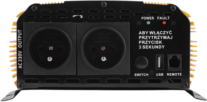 Перетворювач напруги Volt Polska SINUS PLUS 1500 24/230V 1000/1500W (5903760240189) - зображення 3