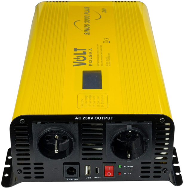 Перетворювач напруги Volt Polska SINUS PLUS 3000 24/230V 1500/3000W (5903760240042) - зображення 5