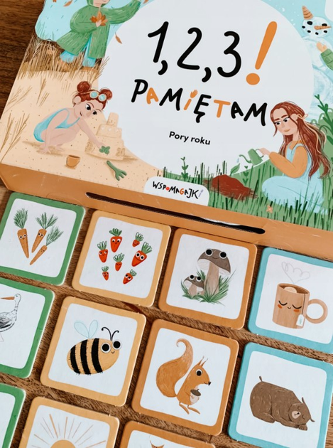 Gra planszowa Smart Kids Wspomagajki 1 2 3! Pamiętam Pory roku (edycja polska)(5903678023546) - obraz 2