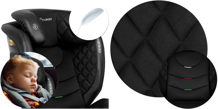 Автокрісло Nukido Louis Soft ISOFIX 15-36 кг, чорне - изображение 14