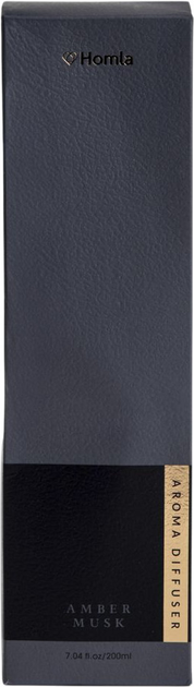Аромадифузор Homla Sleek Leather Amber Musk з паличками 200 мл (5906496708565) - зображення 5