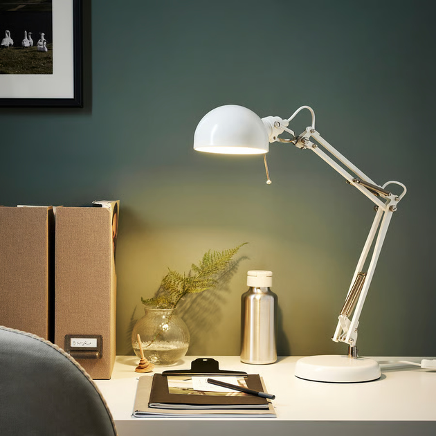 Настільна лампа IKEA FORSA Біла (304.391.17) - зображення 4