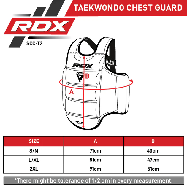 Захисний жилет для карате RDX T2 Karate Chest Guard Red\Blue (SCC-T2R/U-L/XL) - Фото 5 Захисний жилет для карате RDX T2 Karate Chest Guard Red\Blue (SCC-T2R/U-L/XL) - зображення 5