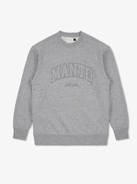 Світшот MANTO Crewneck Varsity Gray (MNC005_GRY_5XL) - Фото 1 Світшот MANTO Crewneck Varsity Gray (MNC005_GRY_5XL) - зображення 1
