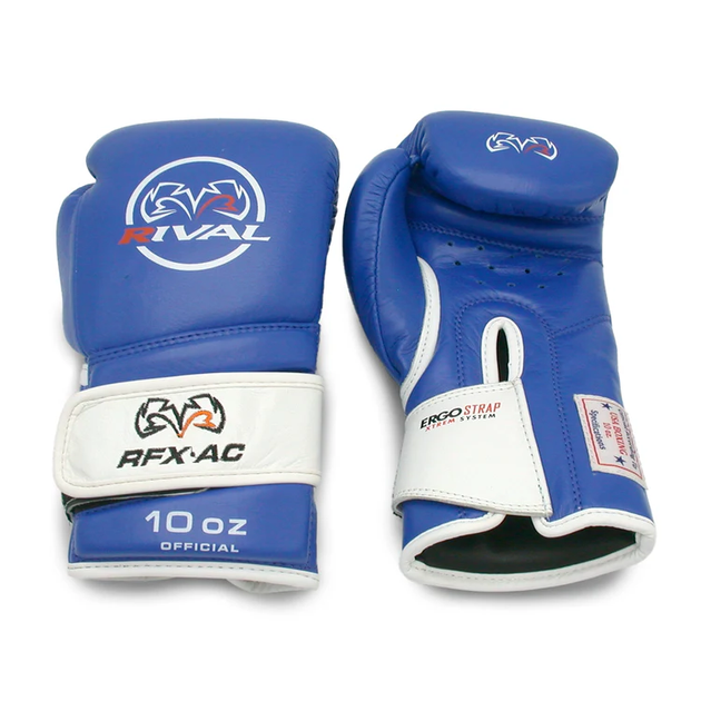 Боксерські рукавиці Rival RFX-AC Amateur Competition Fight Gloves Blue (RFX-AC-Blue- 10oz) - Фото 2 Боксерські рукавиці Rival RFX-AC Amateur Competition Fight Gloves Blue (RFX-AC-Blue- 10oz) - зображення 2