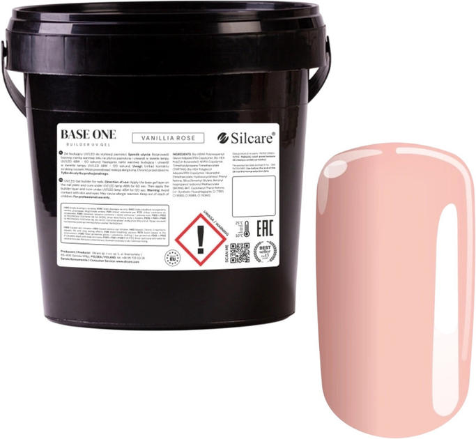 Żel do przedłużania paznokci Silcare Base One Vanillia Rose 1 kg (5902560569513) - obraz 1