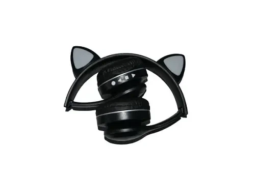 Беспроводные наушники с кошачьими ушками Cat VZV-23M Черные - Фото 4 Беспроводные наушники с кошачьими ушками Cat VZV-23M Черные - изображение 4