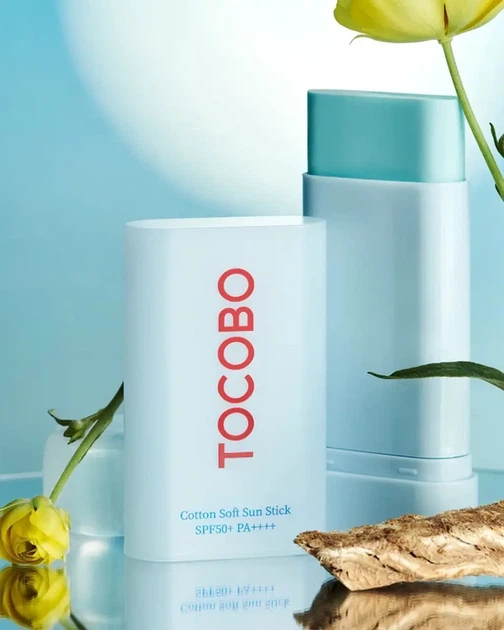 Солнцезащитный стик для лица TOCOBO - Cotton Soft Sun Stick SPF50+ PA++++ -19g - изображение 2