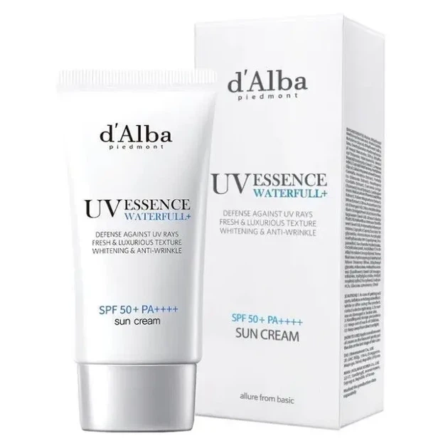 Увлажняющий солнцезащитный крем для лица D'Alba - Waterfull Essence Sun Cream SPF 50+ PA++++ 50 мл - изображение 2