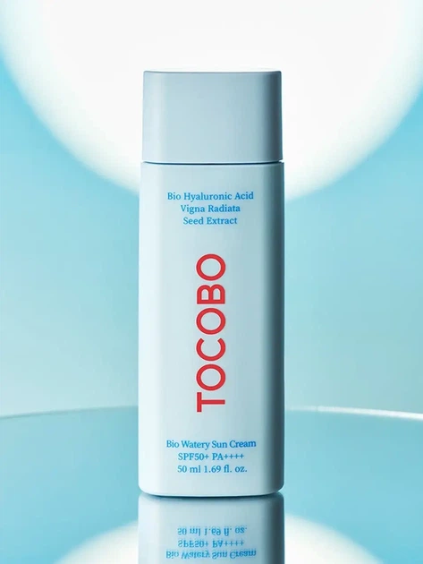 Сонцезахисний зволожувальний крем-молочко для обличчя Tocobo — Bio Watery Sun Cream — SPF50 PA++++ 50 мл - зображення 2