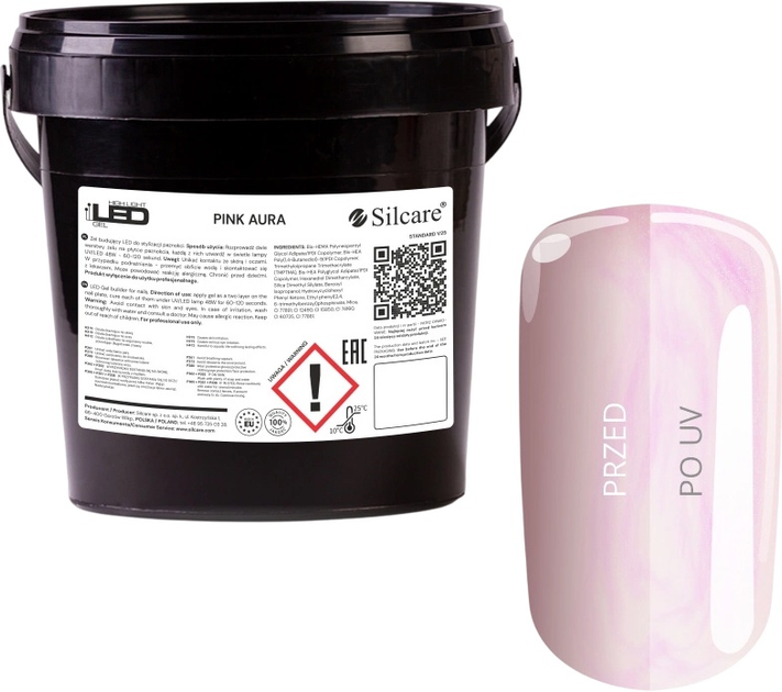 Żel do przedłużania paznokci Silcare High Light LED Aura Pink 1 kg (5902560567113) - obraz 1