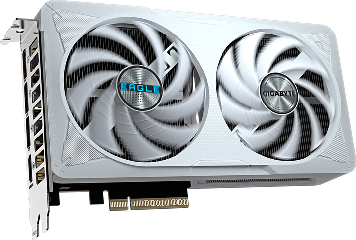 Відеокарта Gigabyte PCI-Ex GeForce RTX 5060 EAGLE OC ICE 8G 8GB GDDR7 (128bit) (2550/28000) (HDMI, 3 x DisplayPort) (GV-N5060EAGLEOC ICE-8GD) - зображення 2
