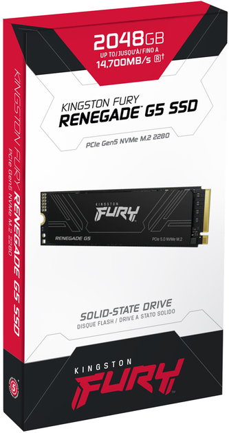 SSD диск Kingston FURY Renegade G5 2TB M.2 2280 NVMe PCIe Gen 5.0 x4 3D NAND TLC (SFYR2S/2T0) - зображення 9