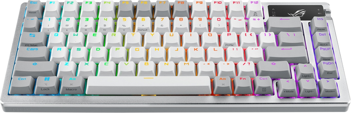Klawiatura bezprzewodowa ASUS ROG Azoth NX Red PBT USB/Wireless White (90MP031A-BKUA11) - obraz 2