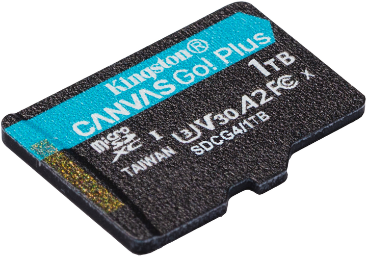 Karta pamięci Kingston microSDXC 1TB Canvas Go! Plus G4 Class 10 UHS-I U3 V30 A2 (SDCG4/1TBSP) - obraz 2