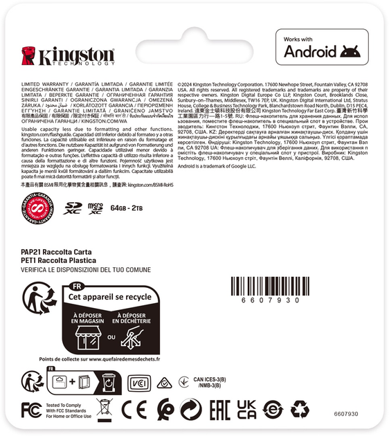Karta pamięci Kingston Canvas Select Plus Gen3 SDXC 128GB Class 10 UHS-I U1 V10 (SDS3/128GB) - obraz 8