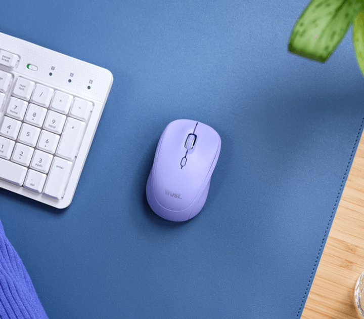 Mysz Trust Yvi+ Multi-Device Wireless/Bluetooth Purple (TR25583) - obraz 5
