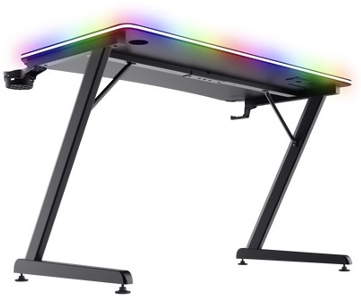 Biurko komputerowe Trust GXT710 Luminus Pro RGB Czarny (TR25419) - obraz 3