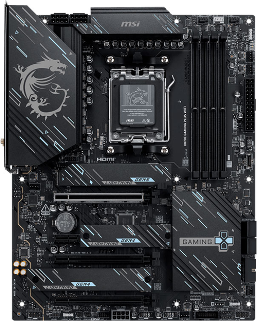 Płyta główna MSI X870E GAMING PLUS Wi-Fi (sAM5, AMD X870E, PCI-Ex16) - obraz 1