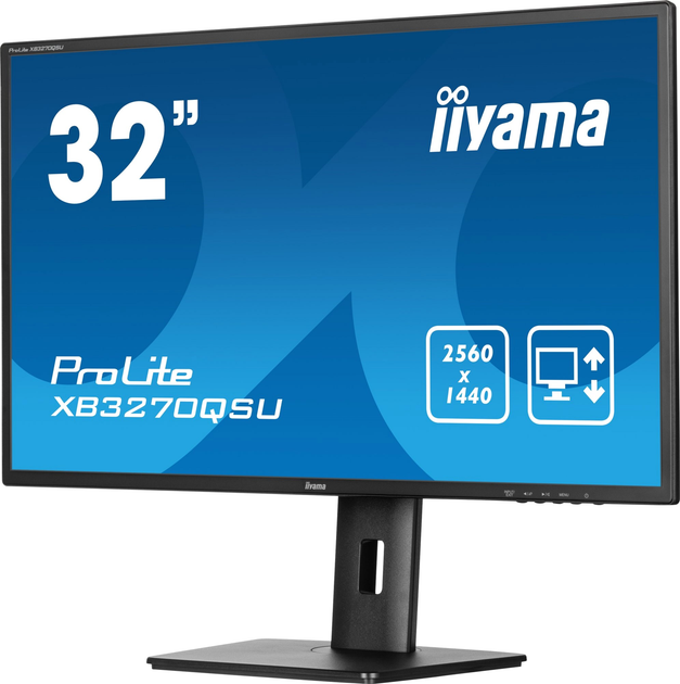 Monitor 31.5" Iiyama ProLite X3270QSU-B1 Black - obraz 3