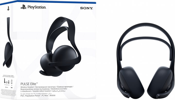 Навушники PlayStation PULSE Elite WL Midnight Black (711719590101) - зображення 5