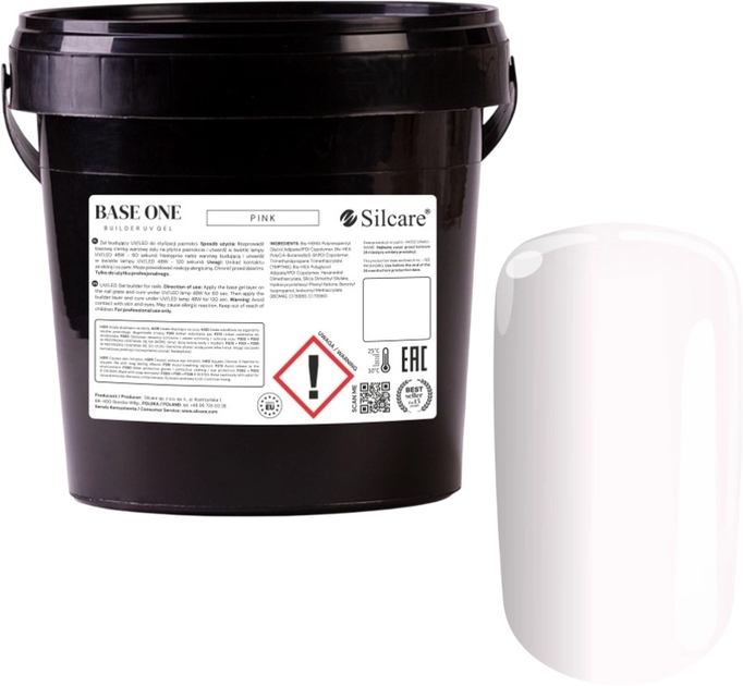 Żel do przedłużania paznokci Silcare Base One Pink 1 kg (5902560554137) - obraz 1